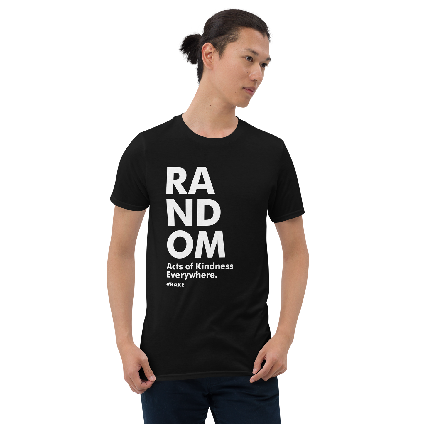 person wearling RANDOM Short-Sleeve Unisex T-Shirt