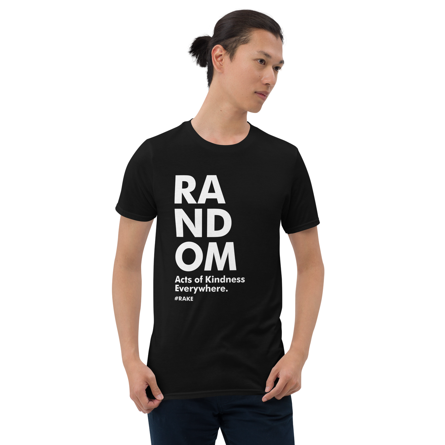 person wearling RANDOM  Short-Sleeve Unisex T-Shirt